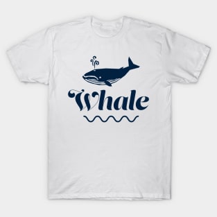 Blue whale logo T-Shirt